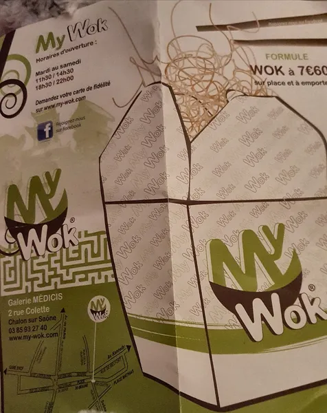 menu 0 of MY WOK Chalon-sur-Saône Colette