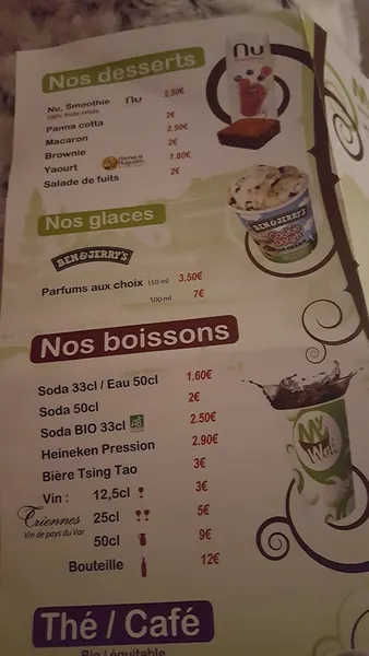 menu 2 of MY WOK Chalon-sur-Saône Colette