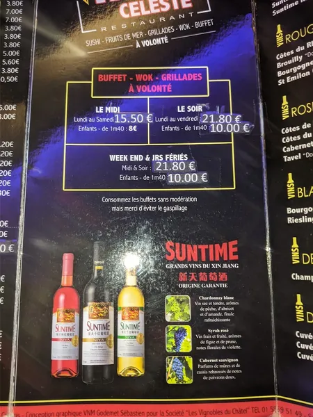 menu 2 of L'étoile Céleste