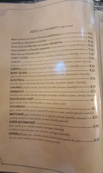 menu 1 of Le Chant de l'Heure