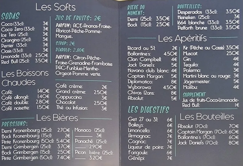 menu 0 of Le J8