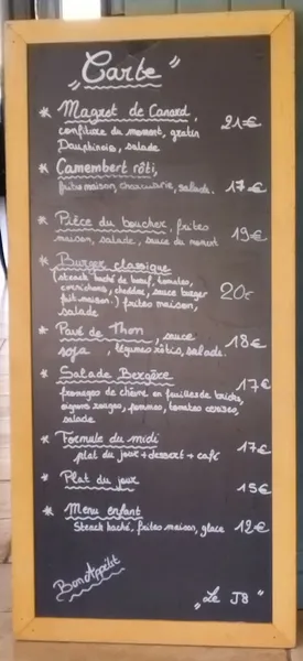 menu 2 of Le J8