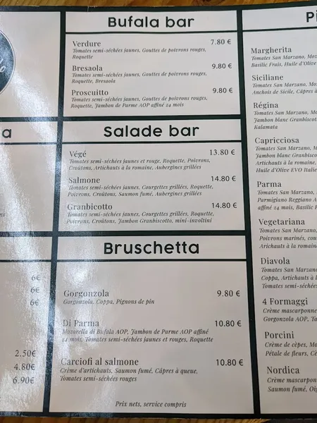 menu 2 of IL CASTELLO