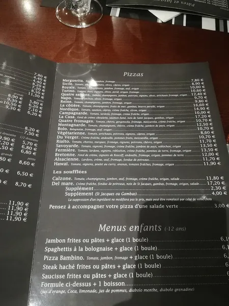 menu 2 of CASA VECCHIA