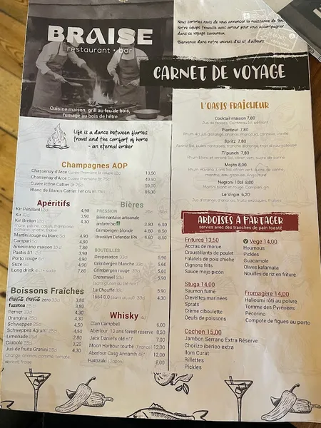 menu 1 of Braise Saint-Herblain