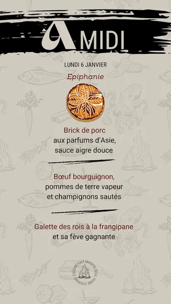 menu 2 of Braise Saint-Herblain