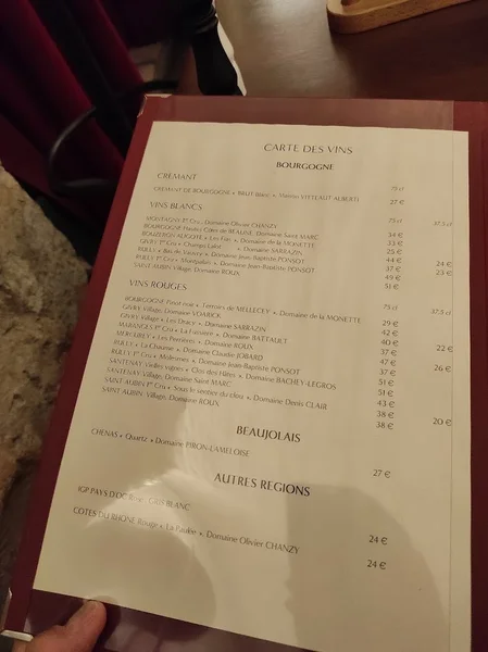 menu 0 of Le Grenier à Sel