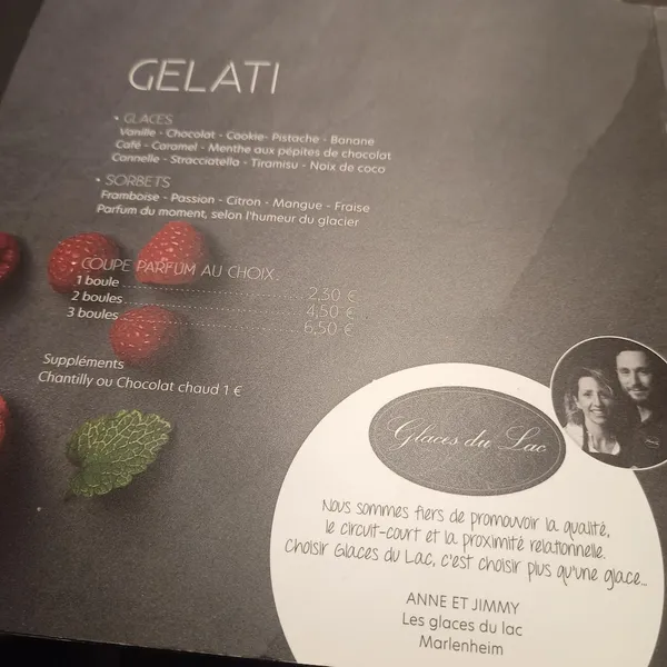 menu 2 of O'Pizzicato Obernai