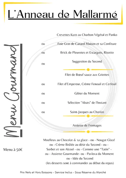 menu 0 of L'Anneau de Mallarmé