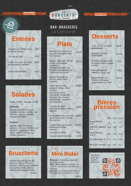 menu 0 of La concentr'