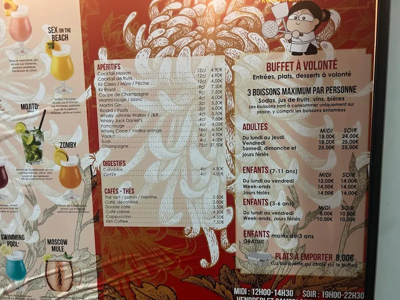 menu 1 of Le mystère du Buffet