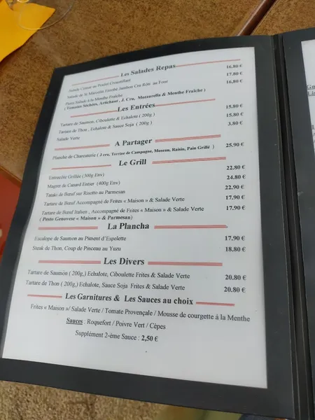 menu 0 of La Pasta