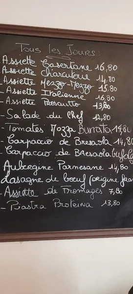 menu 2 of La Casertane