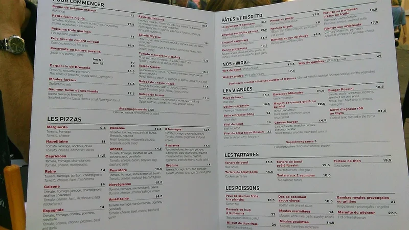 menu 2 of L'annexe