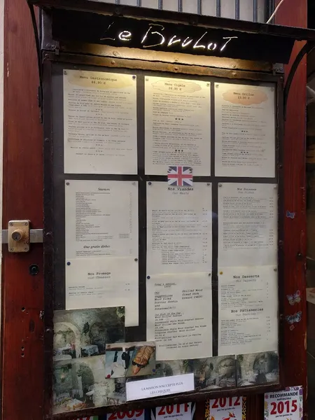 menu 1 of Brulot