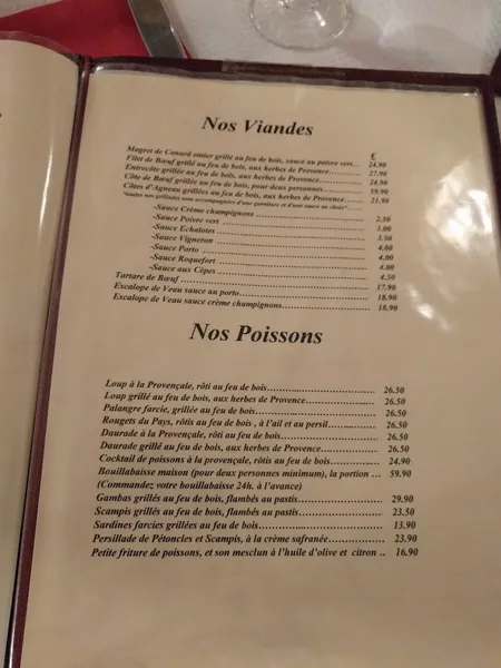 menu 2 of Brulot