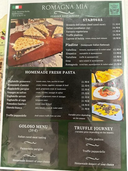 menu 0 of Romagna Mia