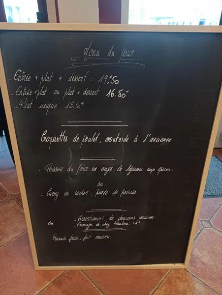 menu 0 of AU PALAIS