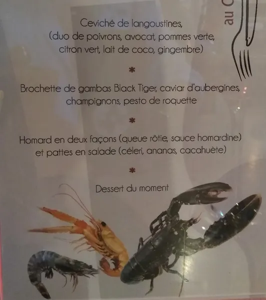 menu 2 of Au Crieur de Vin