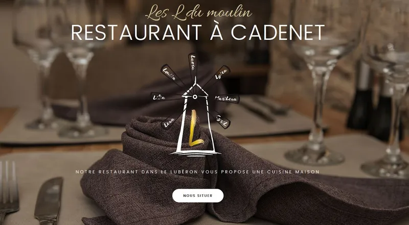 menu 2 of Les L du Moulin