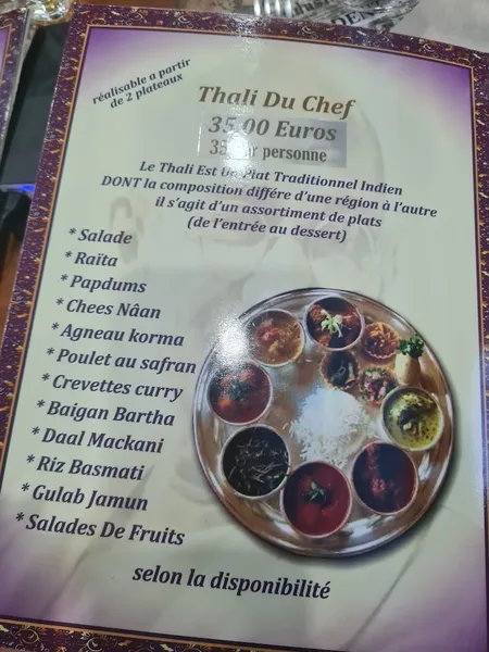 menu 1 of Gandhi