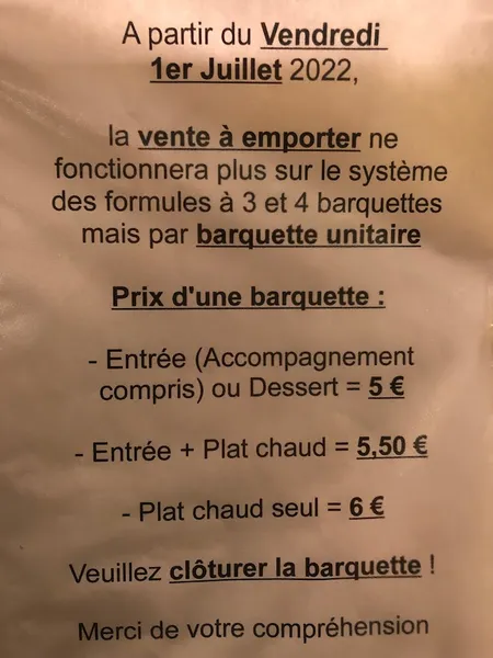 menu 0 of Chez Le