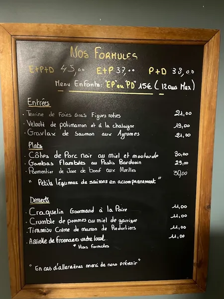 menu 1 of LES INCONTOURNABLES Restaurant Locavore