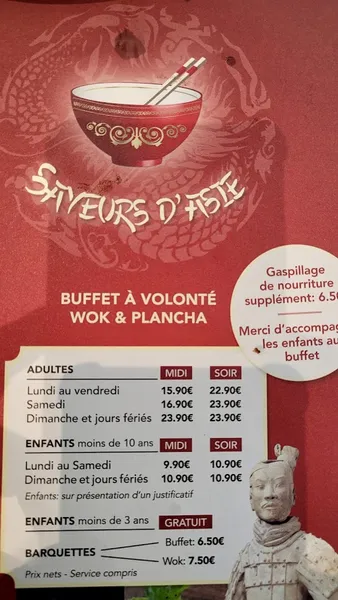 menu 1 of Saveurs d'Asie