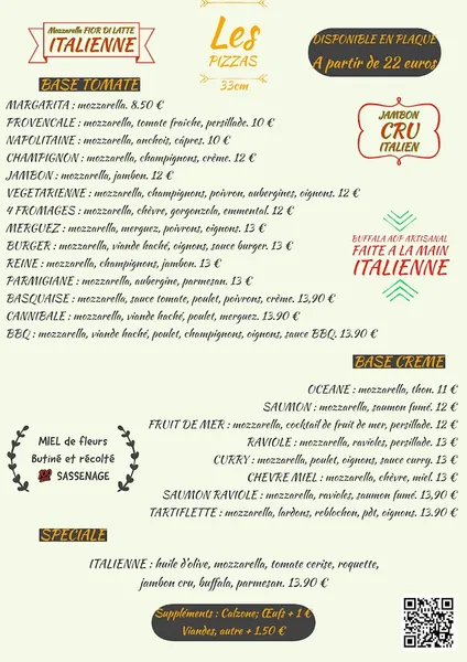 menu 1 of L'Essentiel Restaurant