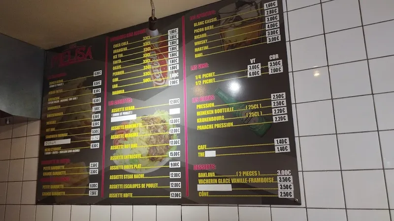 menu 0 of Melisa kebab