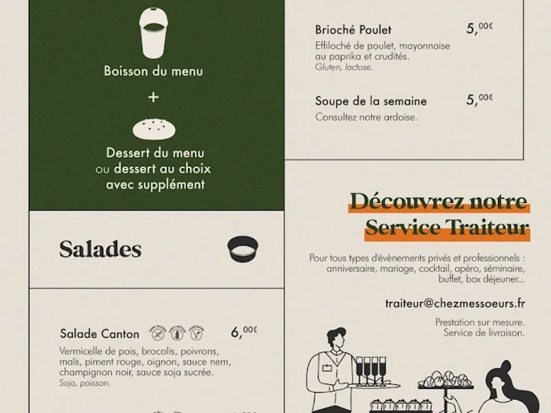 menu 1 of Chez mes sœurs