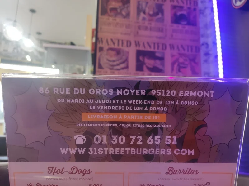 menu 2 of 31 STREET 95120 ERMONT