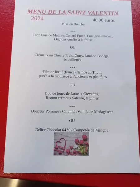 menu 0 of Le Physalis