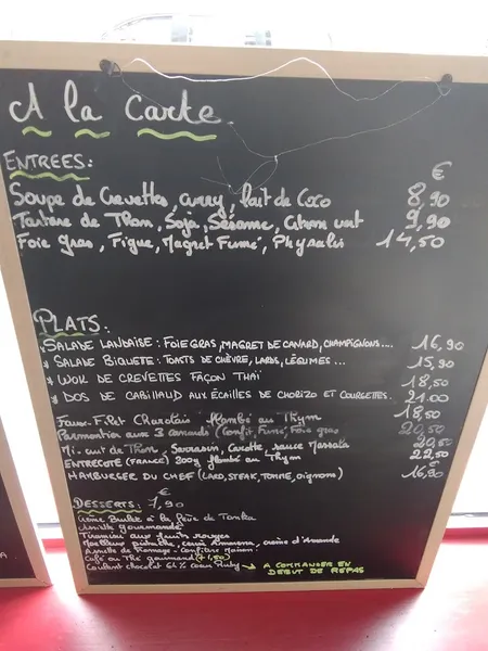 menu 1 of Le Physalis