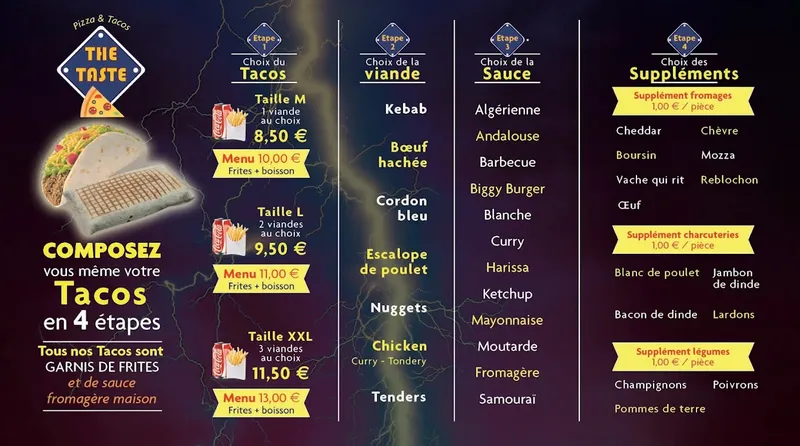 menu 0 of The Taste - Pizza & Tacos (Kebab)