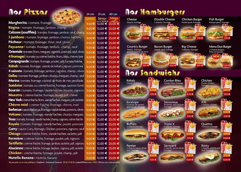 menu 2 of The Taste - Pizza & Tacos (Kebab)