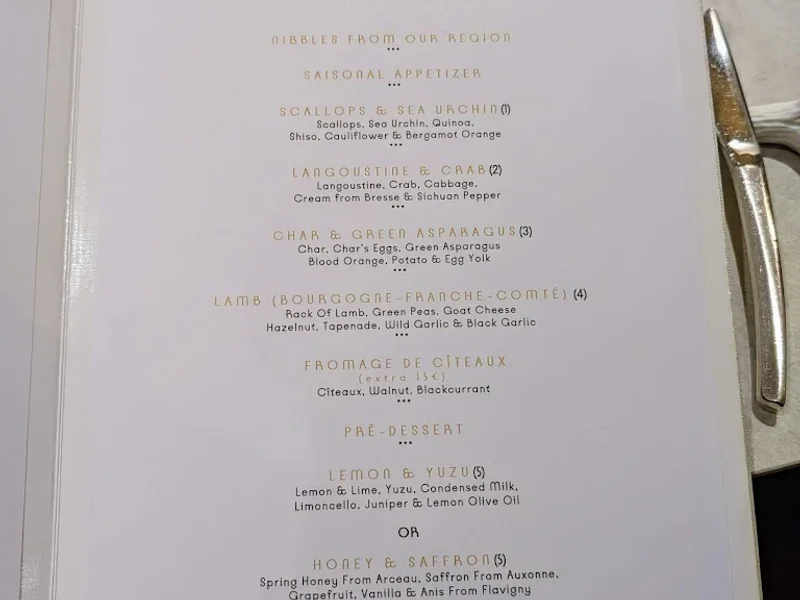 menu 0 of ORIGINE par Tomofumi Uchimura