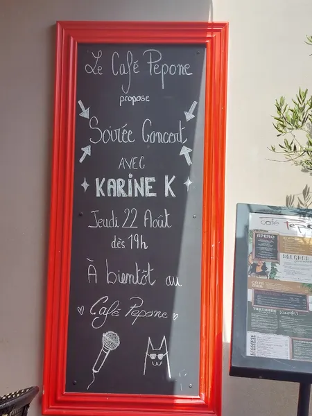 menu 1 of Café Pépone