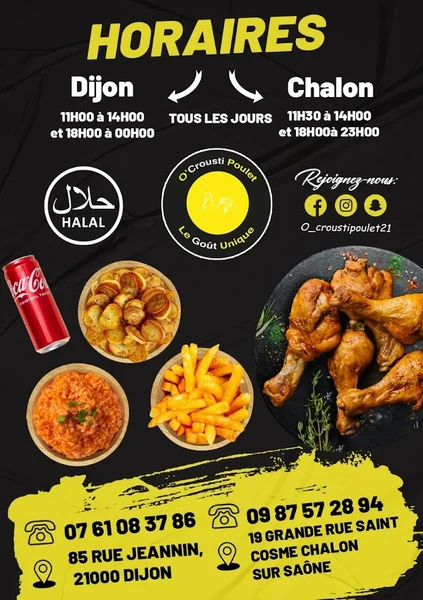 menu 0 of O’Crousti Poulet