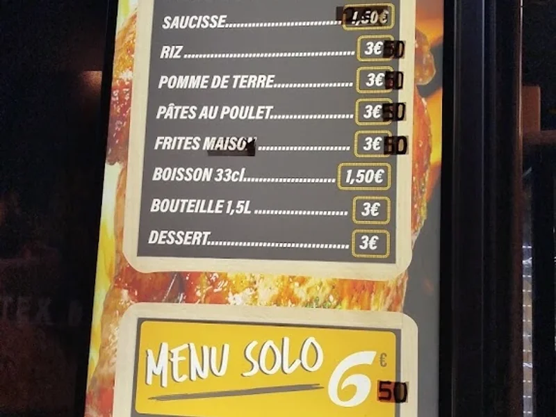 menu 2 of O’Crousti Poulet