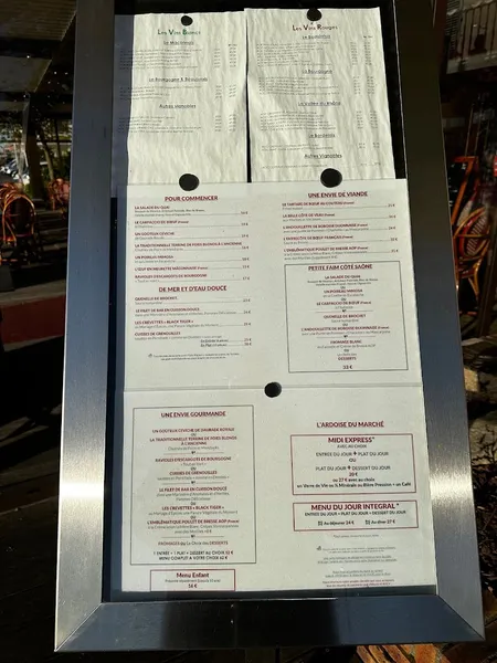 menu 1 of Le Saint Laurent