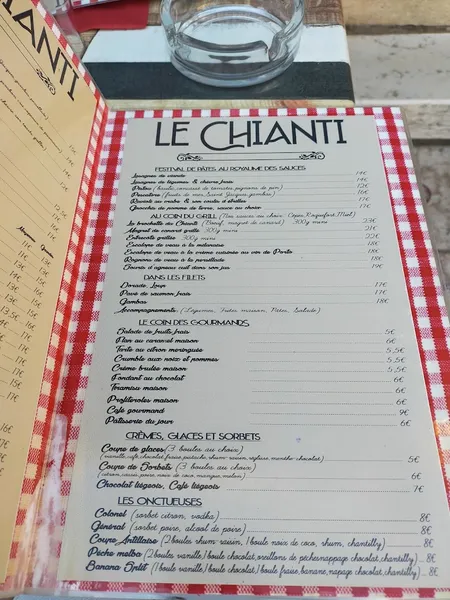 menu 1 of Le Chianti