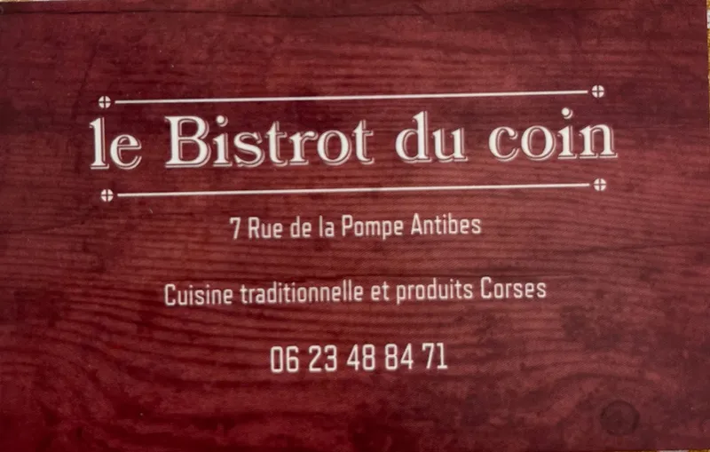 menu 2 of Bistrot du coin