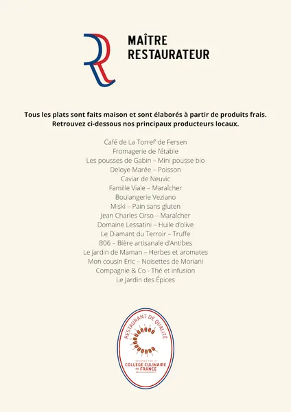 menu 2 of Restaurant le 44