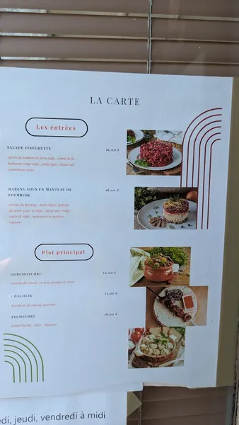 menu 1 of La Place Rouge