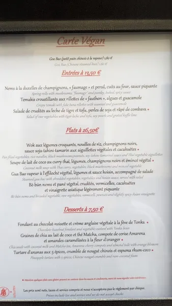 menu 0 of Restaurant La Cafetière Fêlée