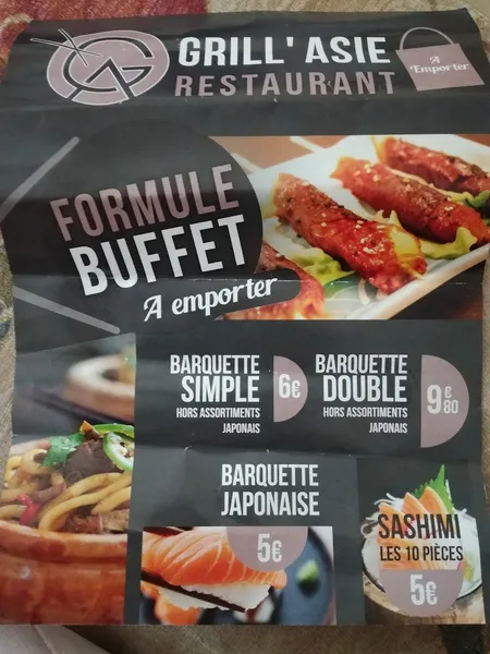 menu 2 of Grill Asie