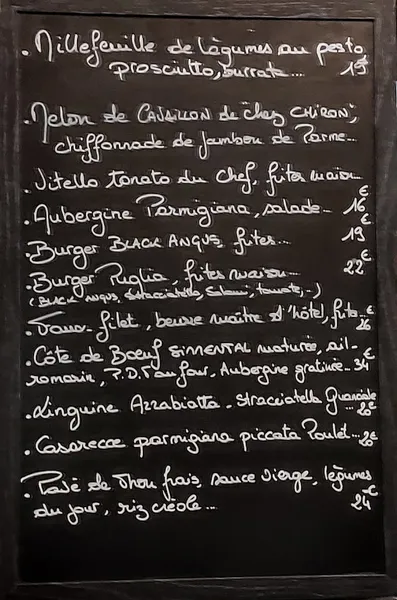 menu 0 of Café Le Paris