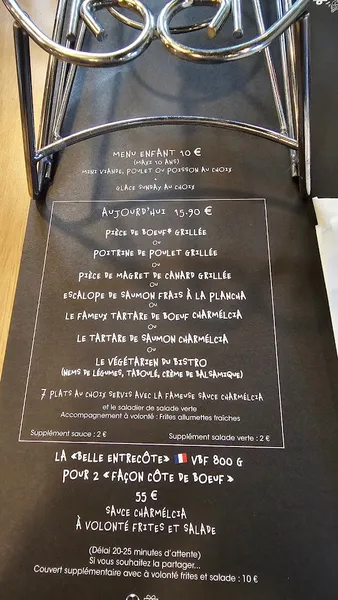 menu 1 of Bistro Régent Grenoble Echirolles