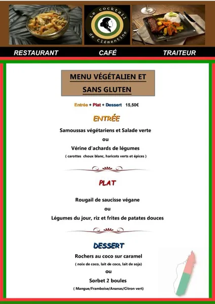 menu 2 of Le cocktail de Clémentine